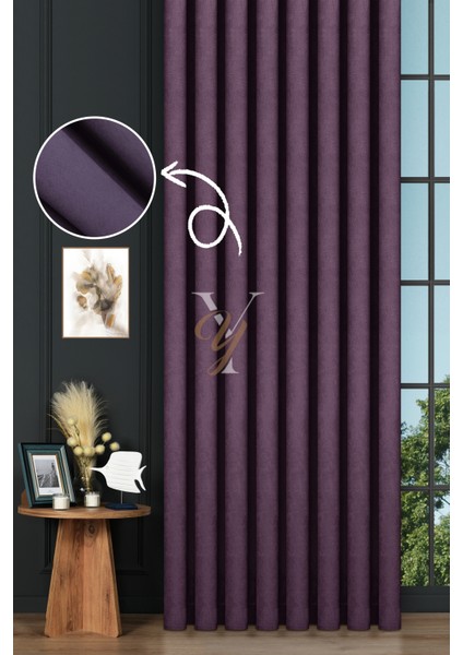 Petek Fon Perde V-1026 Mor