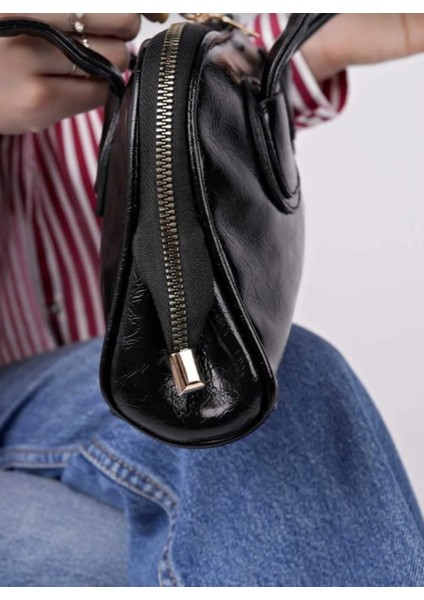 uzun saplı kadın omuz ve el çantası baget yeşil ve siyah fırsatları