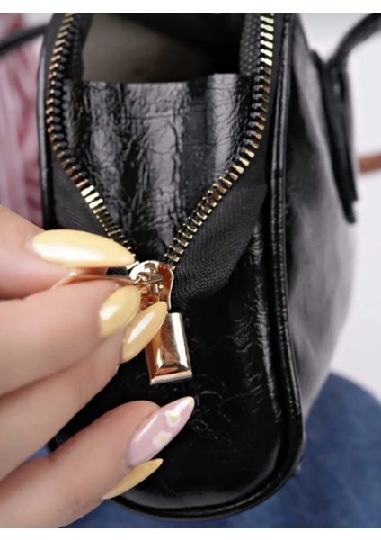 uzun saplı kadın omuz ve el çantası baget yeşil ve siyah indirimleri