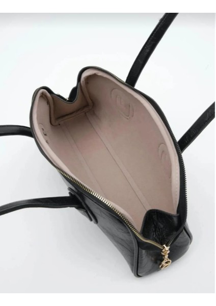 uzun saplı kadın omuz ve el çantası baget yeşil ve siyah