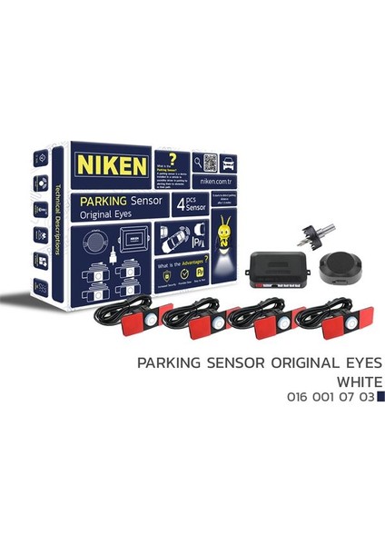 Park Sensörü Orjinal Sensör ve Ses Ikazlı Beyaz