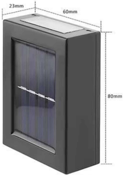 Yeni Model Solar Çift Taraflı Duvar Lambası Dekoratif Duvar Lambası - ME001W-51LIA4 fırsatları