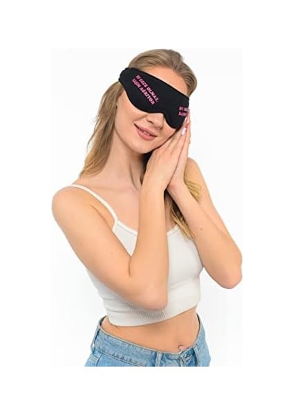 Yıkanabilir Siyah Pamuklu Uyku Maskesi Göz Bandı modelleri