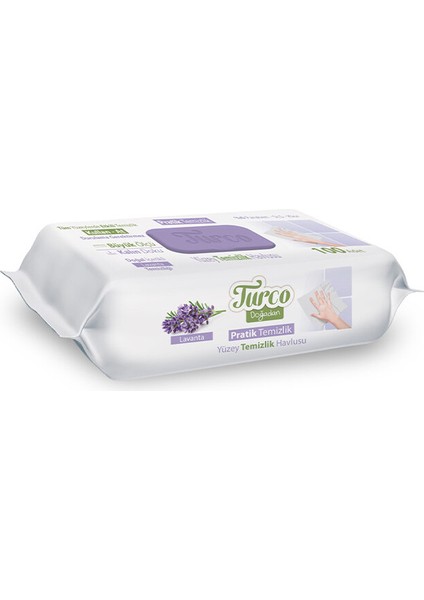 Doğadan Yüzey Temizlik Havlusu Lavanta 100'LÜ (3 Adet) fiyatları