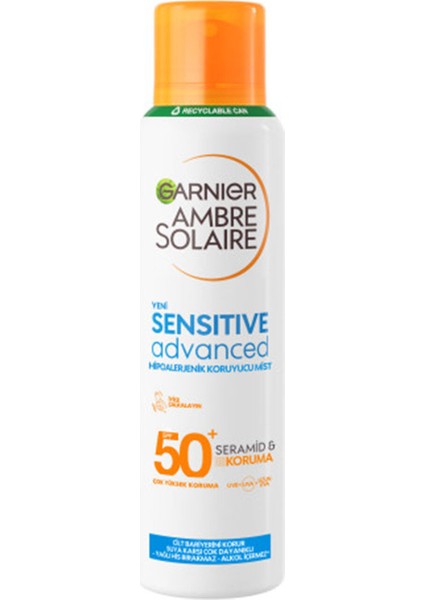 Ambre Solaire Sensitive Advanced Hipoalerjenik Spf 50+ Güneş Koruyucu Mist 150 ml (4 Adet) fiyatları
