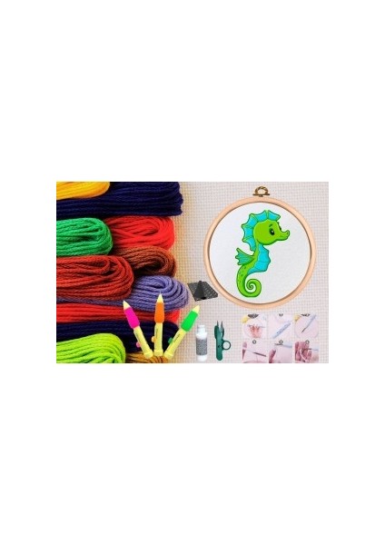 Punch Seti Nakış Seti Kasnaklı Kendin Yap Seti Seri 120