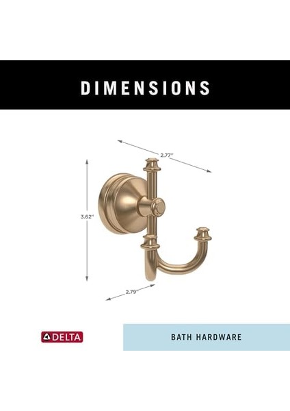 MYN35-CZ Mylan Havlu Askısı, Şampanya Bronz