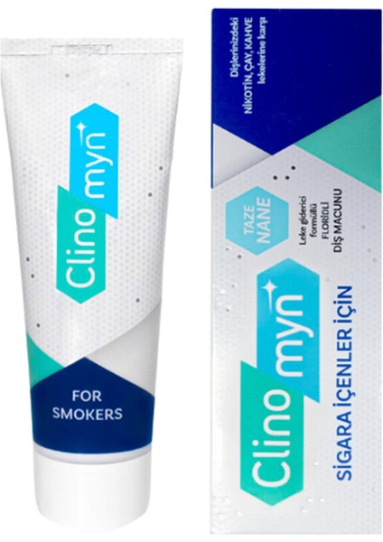 Clinomyn Smokers Diş Macunu 75 ml (5 Adet) fiyatları