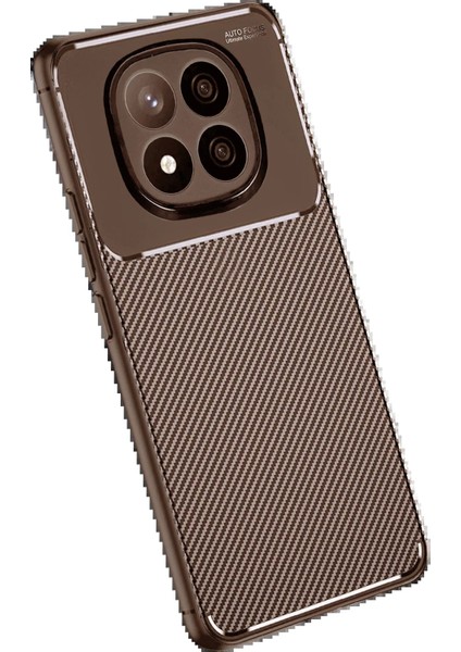 Xiaomi Redmi Note 14 Pro Plus Kılıf Auto Focus Karbon Kapak - KAHVERENGI-(5796) - BI001V-4YH3T8 modelleri