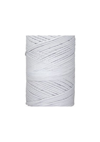 Pamuk Makrome 2 mm Beyaz