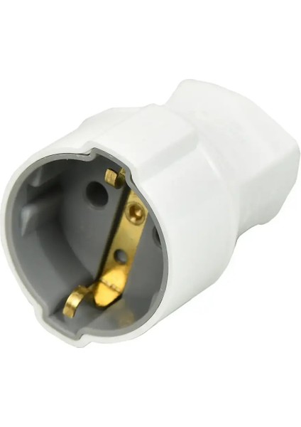 Topraklı Dişi Fiş Beyaz