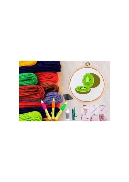 Punch Seti Nakış Seti Kasnaklı Kendin Yap Seti Seri 4