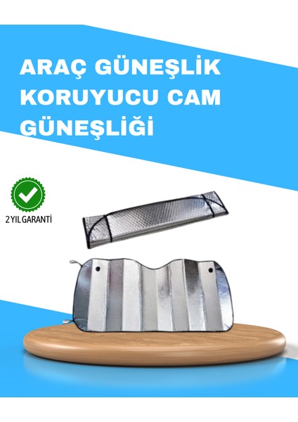 Katlanabilir Alüminyum Araç Güneşliği – Uv Koruma ve Klima Tasarrufu Bir Arad - BI001V-4YYOZ