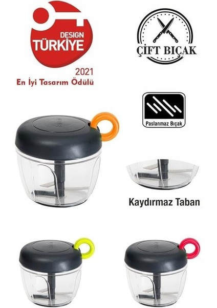 El Rondosu – Paslanmaz Çelik Bıçaklı 640 cc Doğrayıcı fiyatları