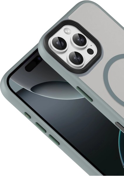 Apple iPhone 16 Pro Max Megane Magsafe Kapak - Titan Gri fiyatları