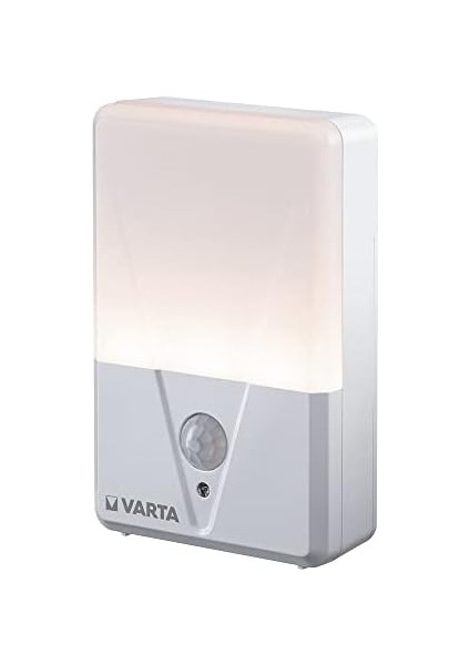 Varta Hareket Sensörlü LED Gece Lambası, 3 x Aaa Pil Dahil, Hareket Sensörlü Gece Lambası, Kolay Kurulum: Vida, Mıknatıs Veya 3m Yapışkan Bant, Otomatik Kapanma modelleri