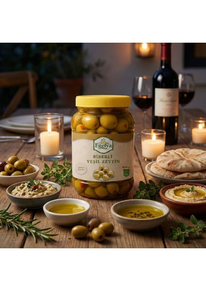 Biberli Yeşil Zeytin 1 kg – Doğal Fermente, Katkısız, Ege Lezzeti modelleri