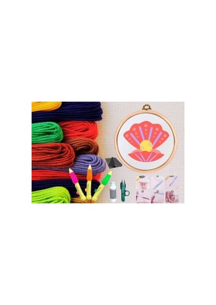 Punch Seti Nakış Seti Kasnaklı Kendin Yap Seti Seri 117