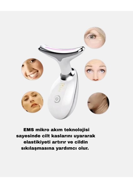 Boyun ve Gıdı Toparlayıcı Ems Cilt Sıkılaştırıcı 7000 Titreşim Isı Terap - ME001W-51UNZ fiyatları
