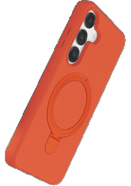 Samsung Galaxy S25 Regal Magsafe Standlı Kapak - TURUNCU-(5796) - ME001W-51F3D6 modelleri