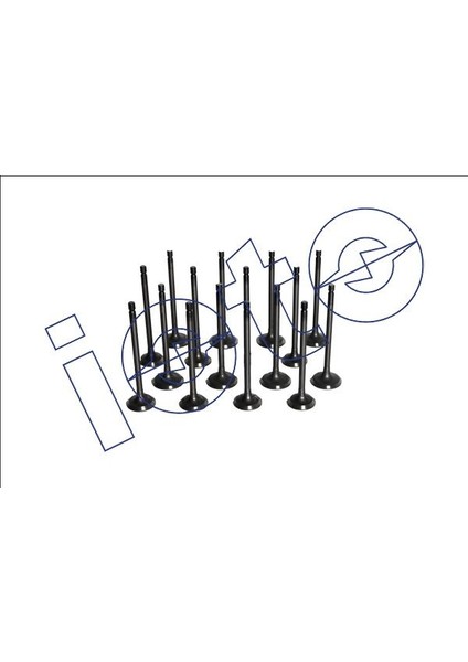 Subap Takımı 8 In + 8 Ex (Nitrasyonlu) Mıtsubıshı L200 Cr 2007-> In (31.5*6*107.6) Ex (27.5*6*108)