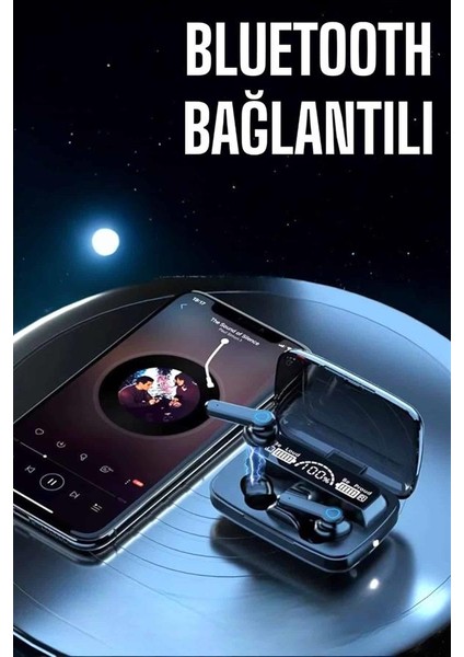 Bluetooth Kulaklık Powerbankli Dijital Göstergeli Dokunmatik Kontrol - BI001V-4Z24T5 fırsatları