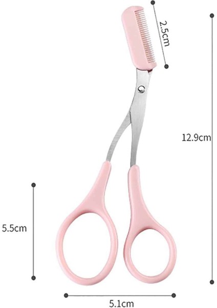 Kavisli Kaş Kirpik Düzeltici Bıyık Alma Taraklı Kaş Makası Yüz Bakım Seti M - BI001V-4YYB2 modelleri