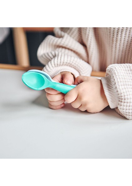 Nam Nam 2li Silikon Mama Kaşığı Mavi-Yeşil (5 Adet) fiyatları