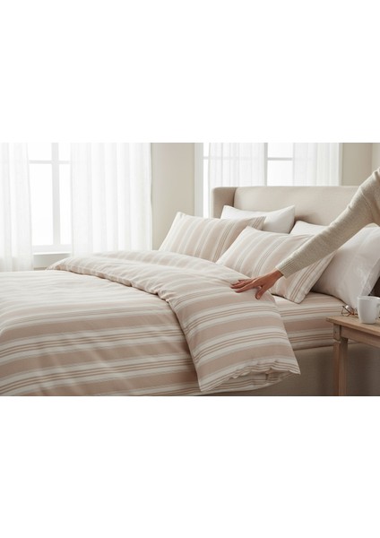 Soft Line Sport Çizgili Nevresim Takımı Çift Kişilik fiyatları