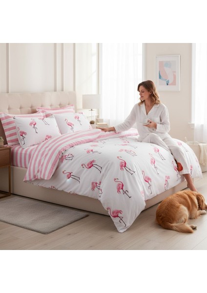 Maylin Pudra Çift Kişilik Kolay Ütülenir Nevresim Takımı modelleri