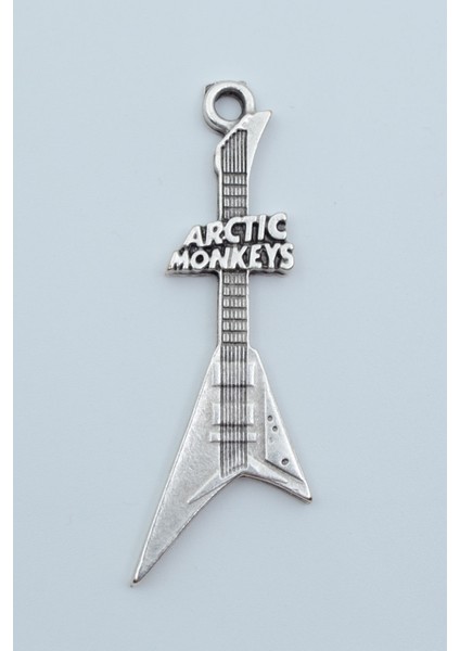 Arctic Monkeys Elektro Gitar Gümüş Kaplama Kolye Ucu