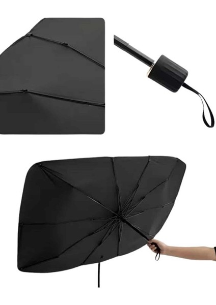 Oto Ön Cam Güneşliği Otomatik Katlanabilir Gölgelik Oto Cam Şemsiye - BI001V-4YV3H0 fırsatları