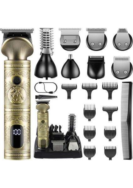 Profesyonel Saç Kesme Makinesi Tek Gövde 6 Başlık Standlı V-106