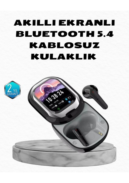 Aktif Gürültü Engelleme Özellikli Kablosuz Kulaklık – Akıllı Ekranlı Şarj - ME001W-51TOZ