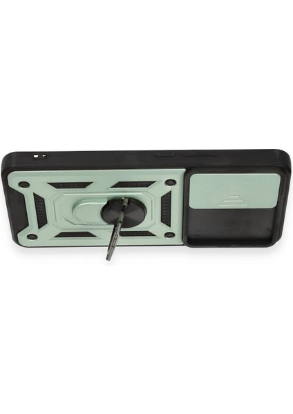 Xiaomi Mi 12T Pro Kılıf Pars Lens Yüzüklü Silikon - Yeşil modelleri