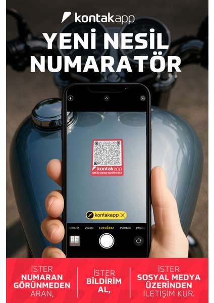 Yeni Nesil Motor Numaratörü 2'li Paket - Numara Gizleyen Motor Numaratörü - Qr Kodlu Motor Etiketi - Dijital Motor Qr’ı - Motor Üstü Yapışkan Numaratör - 0850 ile Iletişim fiyatları