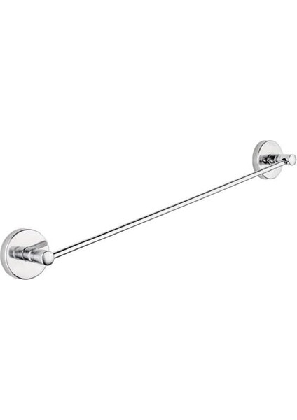 Paslanmaz Uzun Banyo ve Mutfak Havluluğu, Krom, Vidalı Yuvarlak Tasarım,