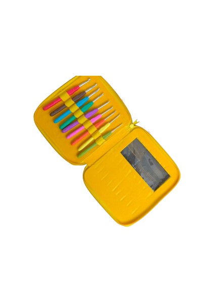 Fermuarlı Yün Tığ Set 2'den 6'ya Kadar 9 Adet( Renk Stok Durumuna Göre)