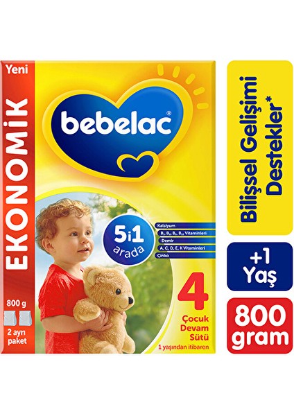 4 Çocuk Devam Sütü 800 G
