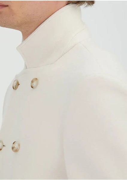 Ekru Regular Fit Kruvaze Yaka Casual Dokuma Kaban fırsatları