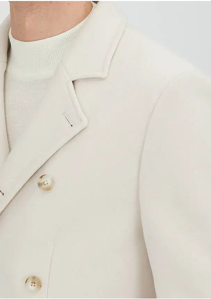 Ekru Regular Fit Kruvaze Yaka Casual Dokuma Kaban indirimleri