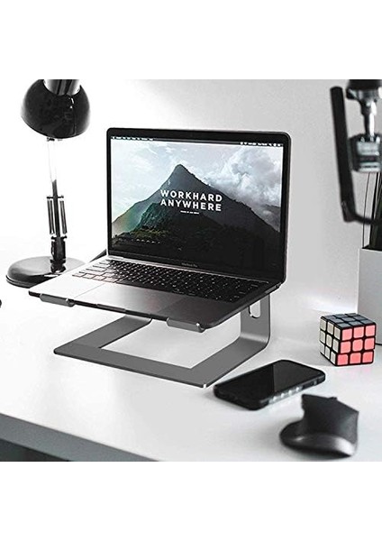 > M5 Alüminyum Ergonomik Bilgisayar Standı - Space Gray