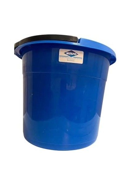 Dayanıklı Plastik Su Kovası, Mavi Renk, 3 No Boy, Saplı, Ev ve Temizlik Için 10 Litre