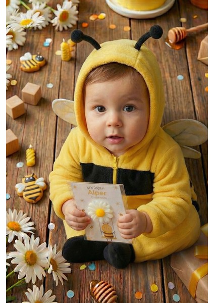 Mum Papatyalı Sevimli Arı Kartı – Bebek, Yeni Doğan, Doğum Günü, Baby Shower Için 10LU Jelatin Paket fiyatları