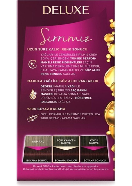 Deluxe Saç Boyası 4-68 Koyu Kestane x 2 Adet modelleri