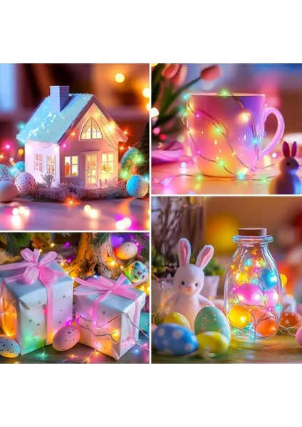 5 Metre Renkli 50LED Işıklar Işıkları 8 Mod Rgb Işıkları USB Çok Renkli Işık Dize Işıkları Tel Fonksiyonlu Süsleme Ince Telli Aydınlatmalı Şerit LED Yılbaşı Işık Yılbaşı Süsü fiyatları