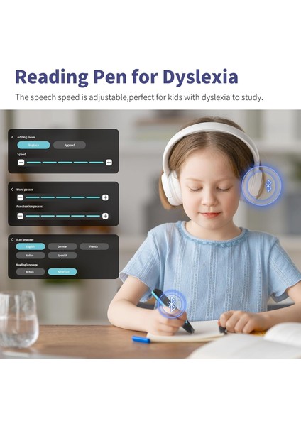 Newyes AS1505 Disleksi Okuyucu Kalem Ocr Tarama Sesli Çeviri Destekli Akıllı Kalem 112 Dilde Çeviri fiyatları