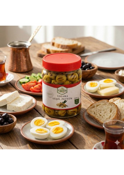 Izgara Yeşil Zeytin 500 G | Doğal, Köz Aromalı, Katkısız Lezzet fırsatları