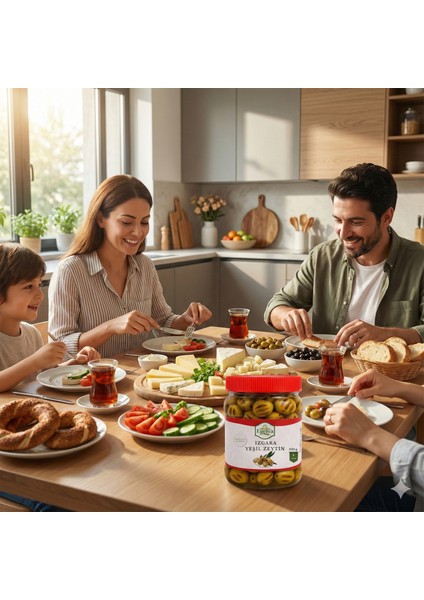 Izgara Yeşil Zeytin 500 G | Doğal, Köz Aromalı, Katkısız Lezzet