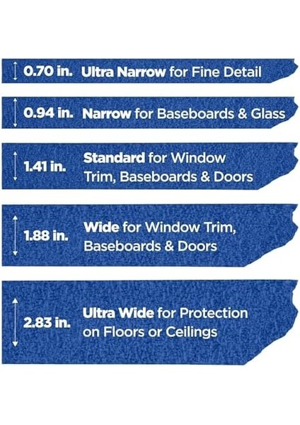 Painter&apos;s Tape, Multi-Use, .94 Inç By 60-Yard, 6 Rulo modelleri